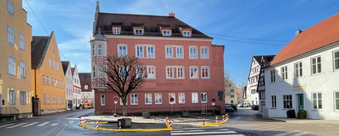 Bauarbeiten am zukünftigen Gerd-Müller-Platz (Ecke Herrengasse-Bergerstraße) beginnen ab Montag, 27. Februar 2023. 