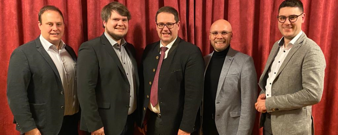  v.l.n.r.: Ulrich Reiner, Florian Riehl, Michael Bosse, Dr. Fabian Mehring, Michael Dinkelmeier