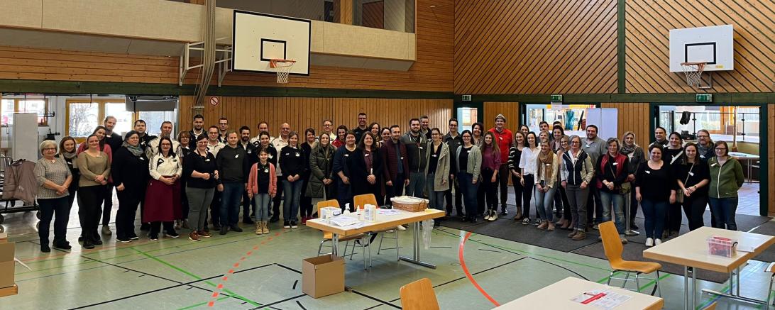 Das Helferteam der DKMS-Typisierungsaktion für Ida ist überwältigt von der Hilfsbereitschaft.