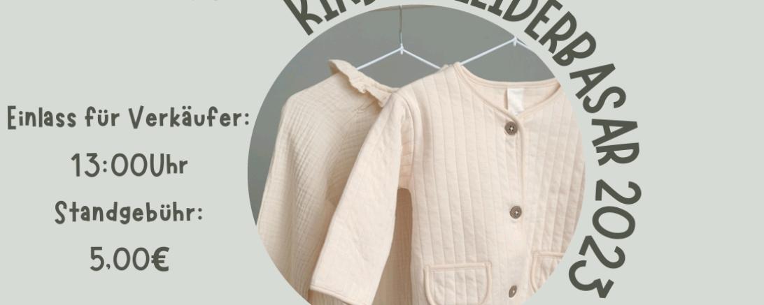 Flyer des Kinderkleiderbasar 2023