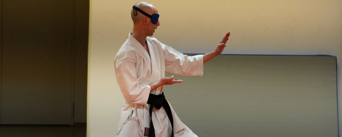 Rene Steinhübel feilt an seiner Kata.