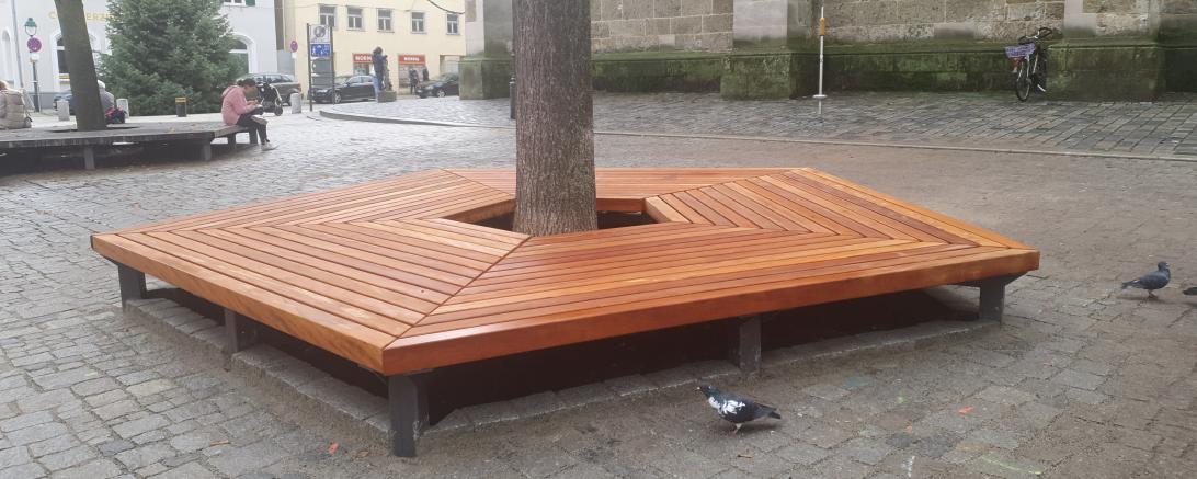 der Verfüllung mit speziellem Baumsubstrat und einem Baumdünger hoffen wir auf eine Verbesserung der Vitalität und damit eine langfristige Erhaltung des Baumes,“ so Oberbürgermeister David Wittner. Dank des Einbaus des neuen Sitzdecks konnte somit nicht nur ein weiterer attraktiver Treffpunkt, sondern gleichzeitig eine langfristige Standortverbesserung für einen ortsbildprägenden Baum geschaffen werden.