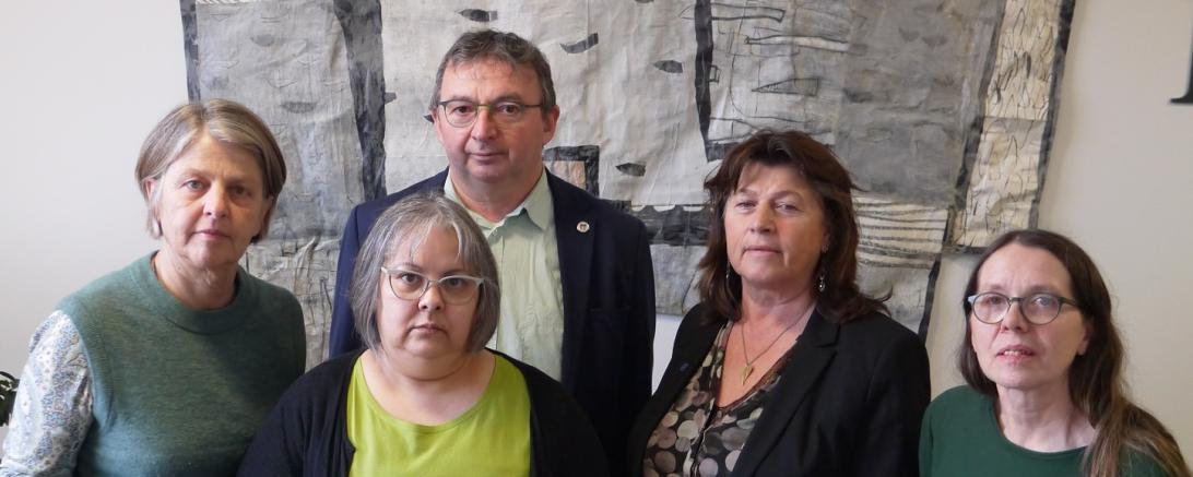 Vizepräsidentin Barbara Holzmann, Fraktionsvorsitzende Heidi Terpoorten, Fraktionsvize und Umweltbeauftragter Albert Riedelsheimer, Pflegebeauftragte Christine Riezler und Annemarie Probst.