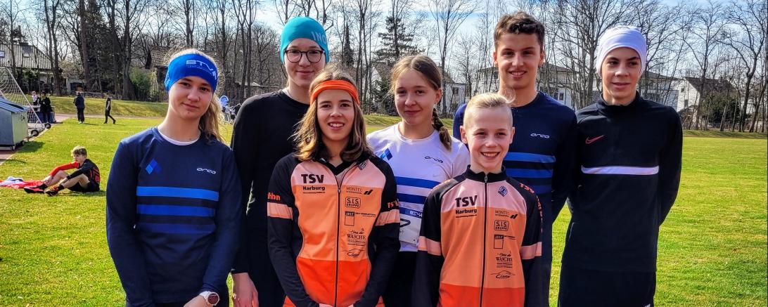 v.l.: Julia Weiland, Giulia Göttler, Nina Mayer, Chiara Göttler, Joel Westphal, Luis Rühl, Luca Schreitmüller.