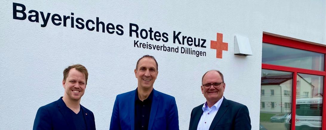 Christoph Schmid, MdB zum Gespräch beim BRK-Kreisverband Dillingen