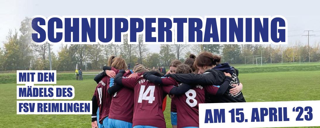 Schnuppertraining FSV Reimlingen Plakat