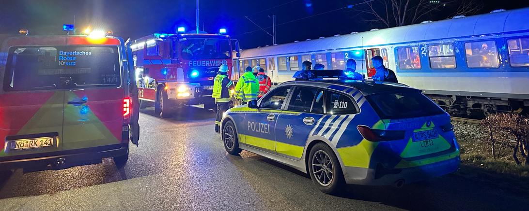 Polizeieinsatz am Bahngleis
