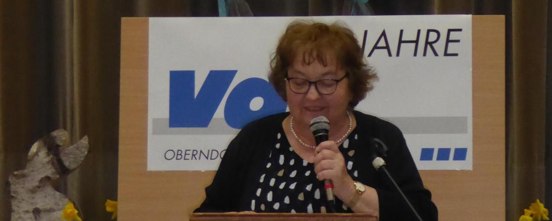 Vorsitzende Jutta Hornung konnte zahlreiche Festgäste begrüßen.