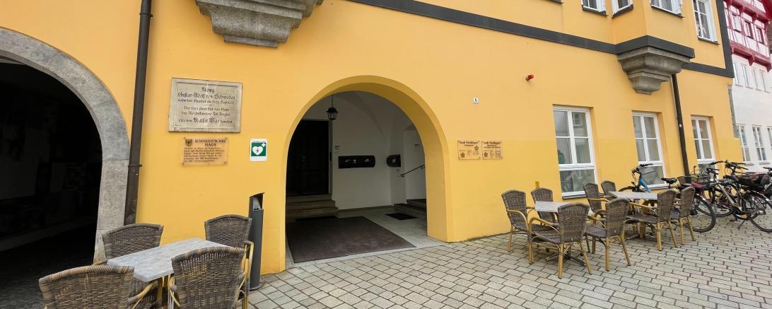 Im Bürgerbüro der Stadt Nördlingen finden Renovierungsarbeiten statt.