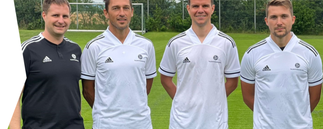 von links DFB-Westbayernkoordinator Daniel Kufner (Nachfolger ist nun Christoph Weber), Markus Klaus, Fabian Schmidt und Torsten König 