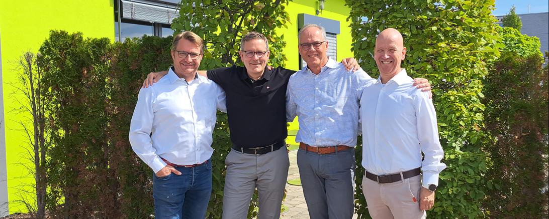 Das DI.UNIT-Führungsteam: Hans-Joachim Meinert, Stephan Kraus, Andreas Boenke, Klaus-Peter Horstmann.