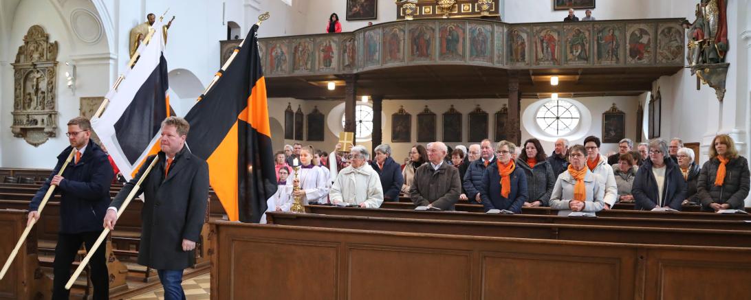 Der Festgottesdienst der Kolpingfamilie, anlässlich des 99. Stiftungsfest.