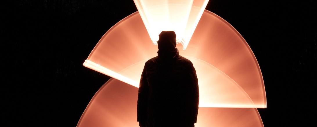 Ein Light painting Bild von Michael Soller.