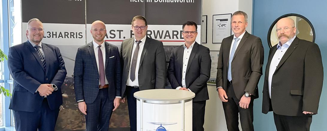 Alexander Fischer, Dr. Fabian Mehring, Michael Bosse, Jürgen Sorré, Bernhard Strasser und Thomas Schröttle bei Telemeter Electronic.