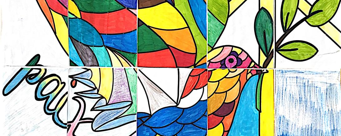 Das Bild zeigt eine Collage der Klasse 6c.