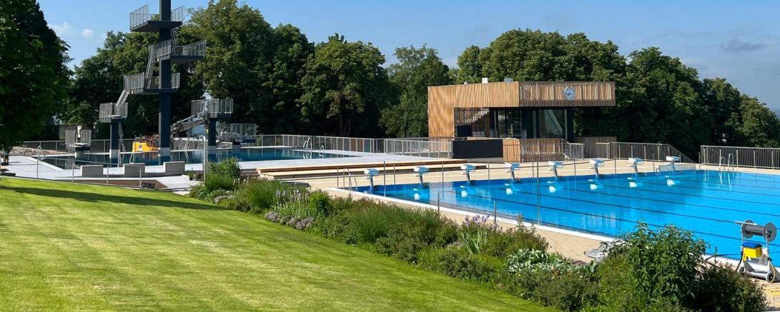 Das Donauwörther Freibad. 