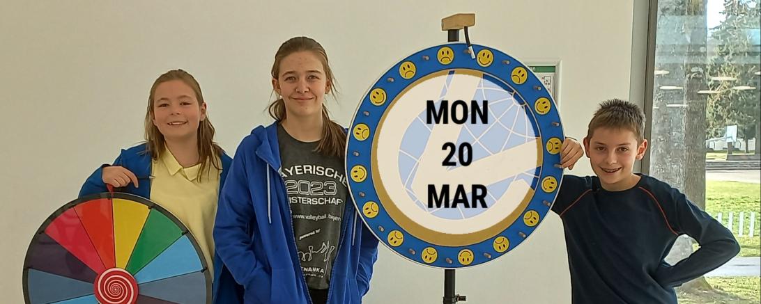 Ein Glücksrad für die 5. Klassen des THG.