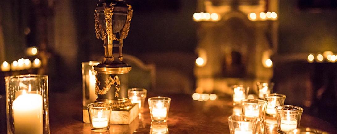 Eine nächtliche Schlossführung auf Schloss Baldern.