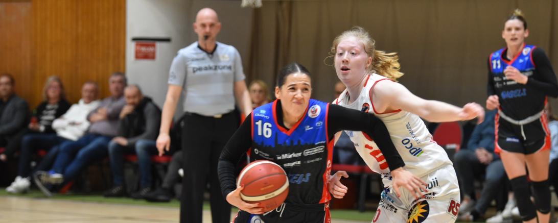 Das Gesicht der überragenden Angels-Spielerin Anissa Pounds spricht Bände. Trotz ihrer 30 Punkte mussten die Angels in Osnabrück die Segel streichen.