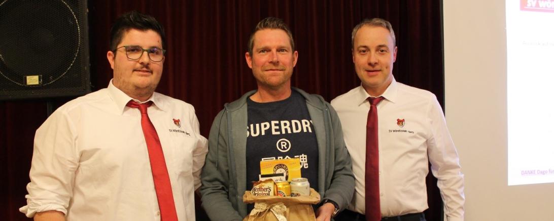 Das Bild zeigt von links Michael Schmidbaur, Bernd Taglieber, David Rudolph. Bernd Taglieber wird den Verein zum Saisonende verlassen. 