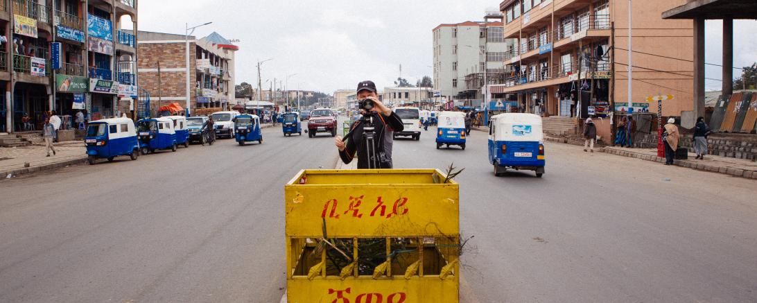 Für seine Filme zieht es Gregor Wiebe auch in viele verschiedene Länder, wie hier nach Äthiopien.