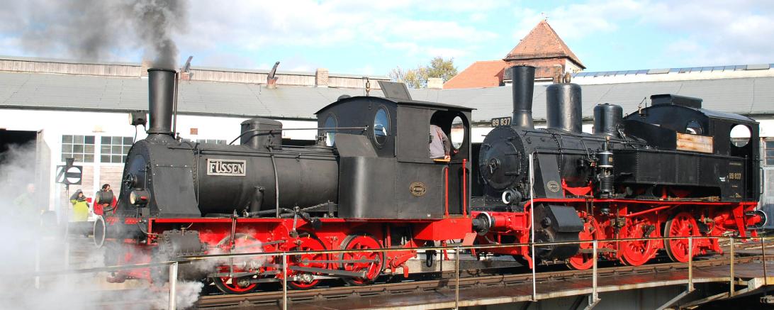 Dampflok 7 "FÜSSEN" die älteste Dampflok in Deutschland.