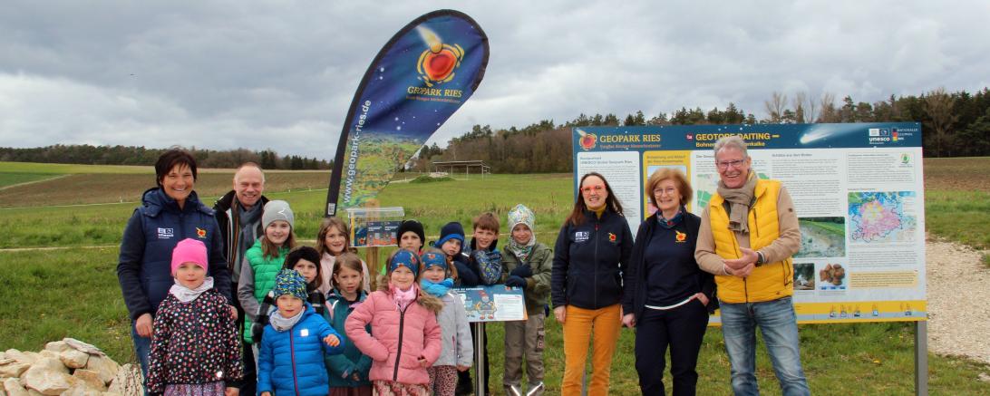 Eröffnung Kinder-Erlebnispfad Geotope Daiting.