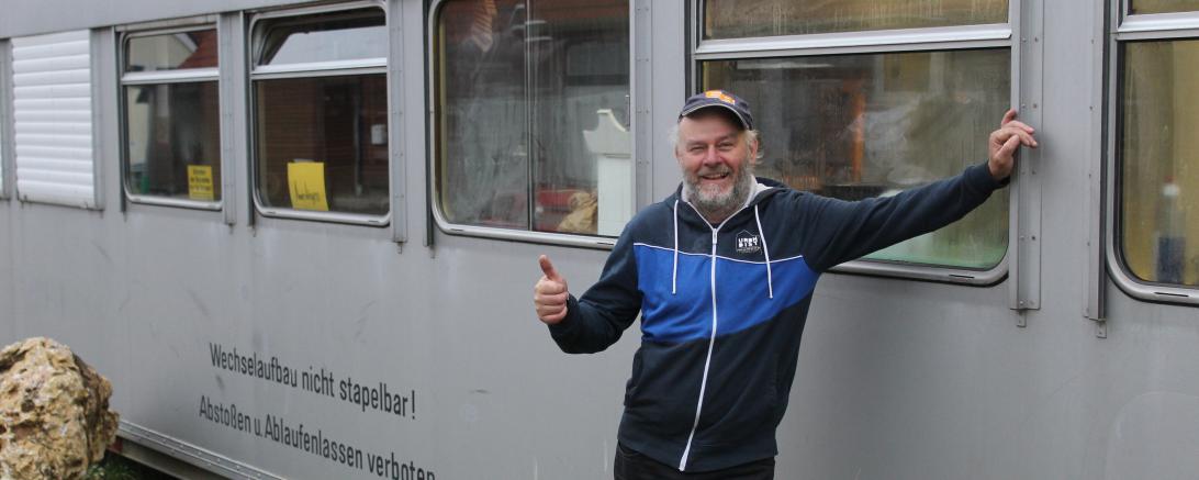 Paul Reichstein lebt auf nur 30 Quadratmetern.