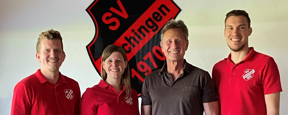 v.l.: Uwe Haas, Carolin Rothgang, Martin Oberman, Stephan Stimpfle. (Alle 3 Vorstände des SVW)