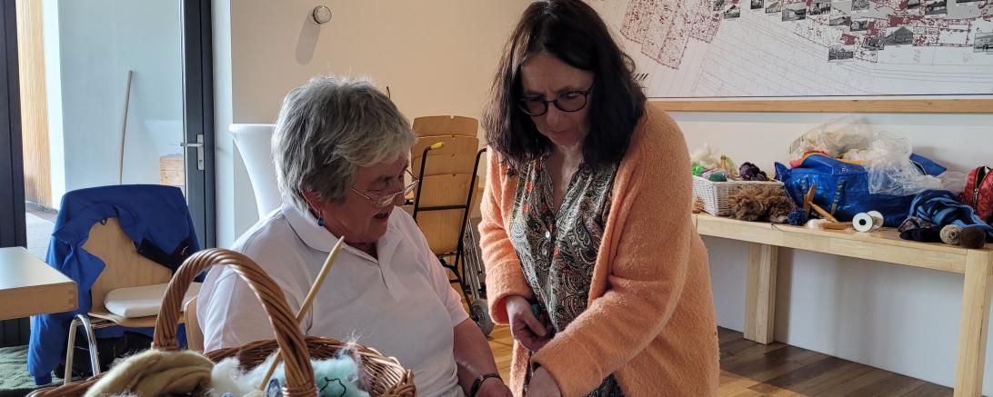 Heike Baumgärtner, Spinnstube Oettingen.