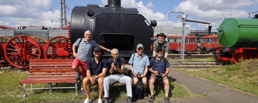Exkursion der Harburger Fotofreunde zum Eisenbahnmuseum in Nördlingen 