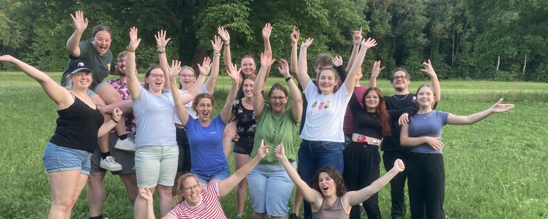 Die stolzen Teilnehmer*innen der Jugendleiterausbildung.