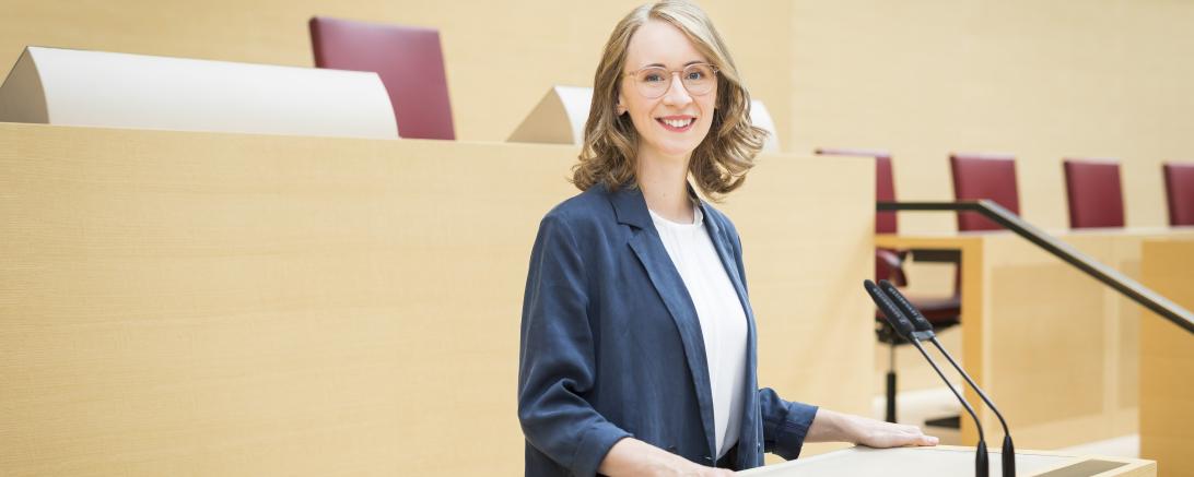 Hier sieht man die Grünen-Politikerin Eva Lettenbauer.