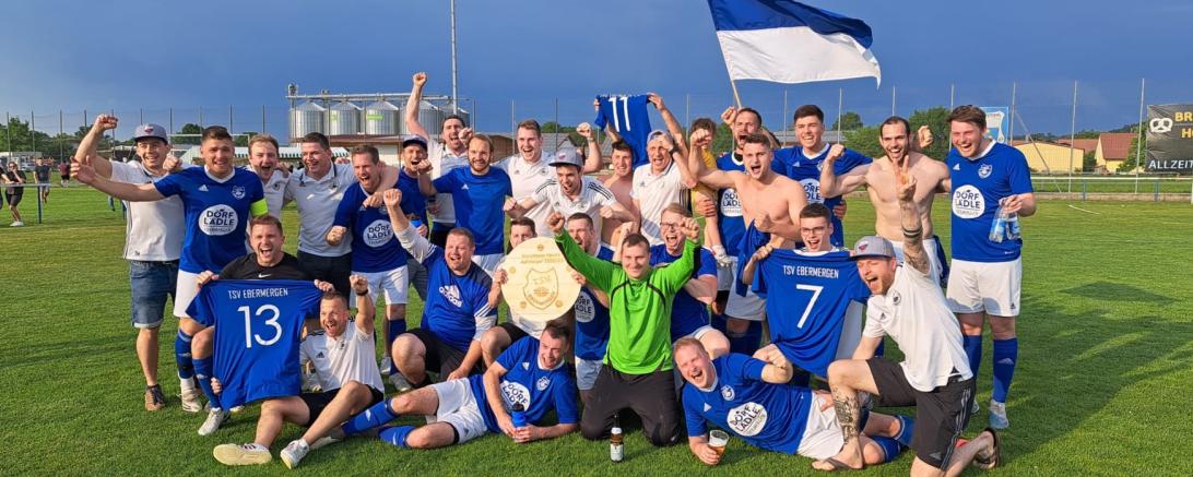 Nach einem famosen zweiten Tabellenplatz in der Kreisklasse und zwei Siegen in der Relegation tritt der TSV Ebermergen nächste Saison in der Kreisliga an. 
