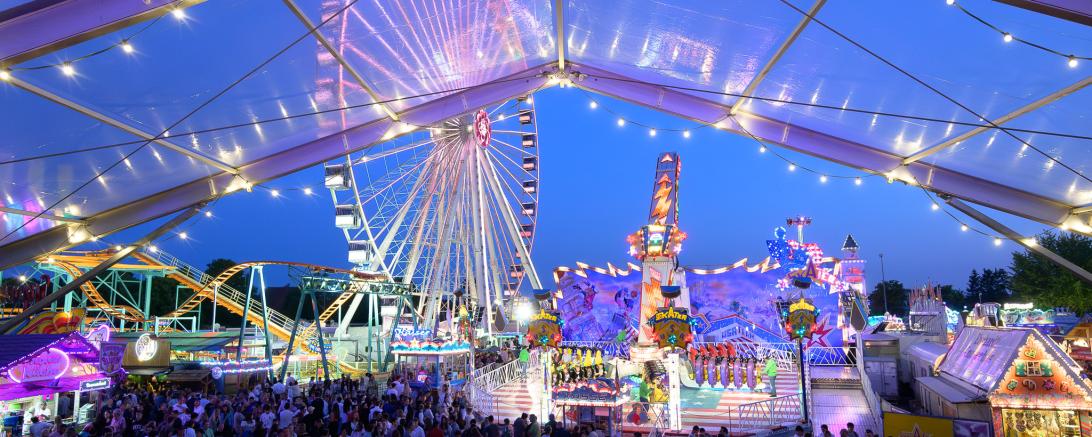 Das Bild zeigt die Nördlinger Mess 2023.