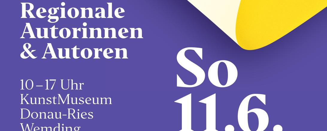 Plakat Autor*innenlesung in Wemding.