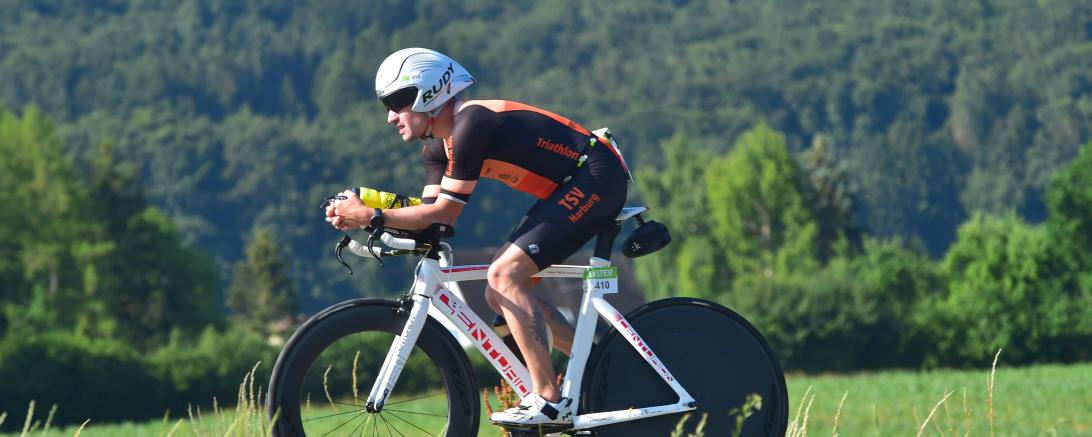 Tobias Ullrich auf der Radstrecke.
