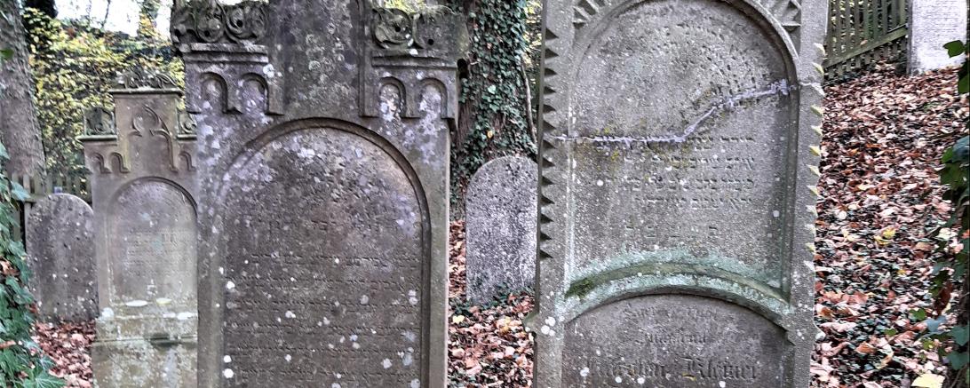 Auf dem Steinharter Judenbuck erinnern die Grabsteine an die einstigen Bürger des Ortes