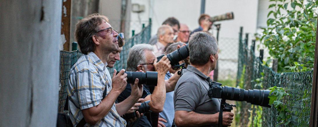 Die Harburger Fotofreunde bei der Fotorallye in Oettingen.