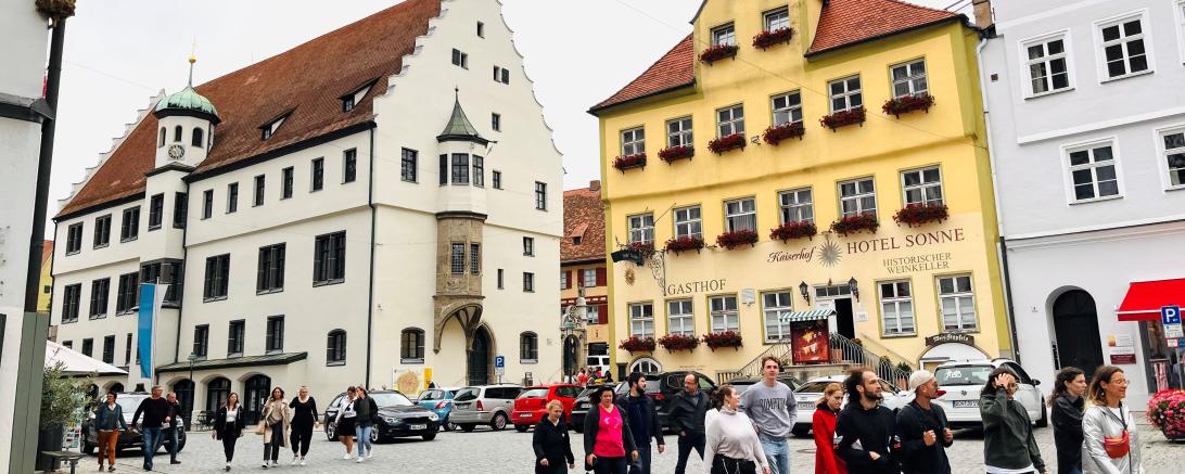 Der Nördlinger Marktplatz. 
