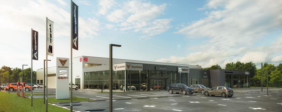 Neubau Autohaus Bierschneider