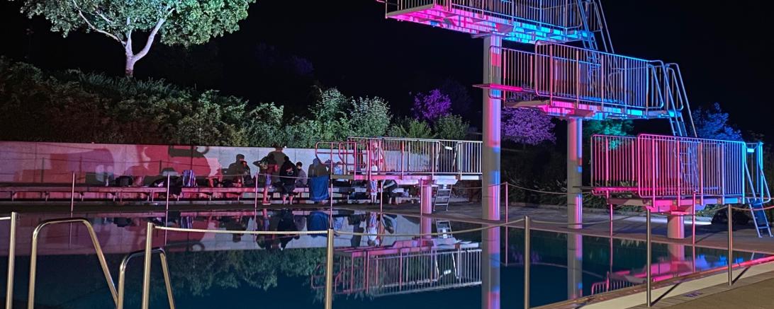 Abendstimmung Freibad
