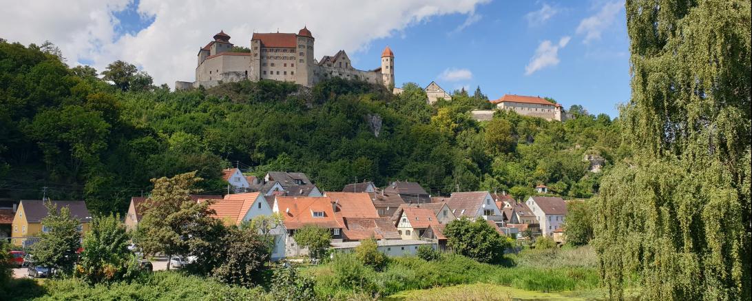 Ansicht auf das Schloss Harburg