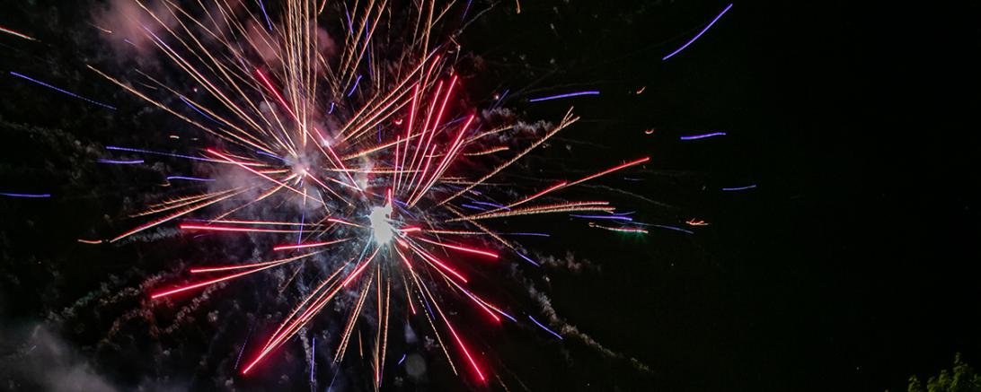 Bild vom Feuerwerk