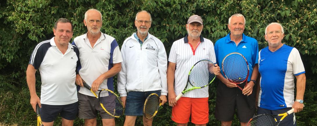 Auf dem Bild von links:  Peter Held, Josef Gottwald, Erich Schubert, Ralf Graf, Edi Veit, Konrad Endmeier