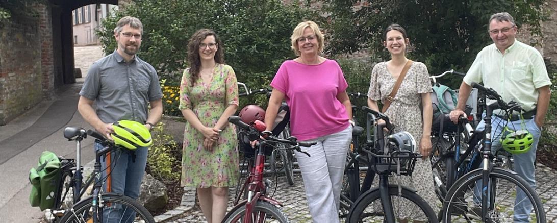 Die Donauwörther Stadträt*innen von Bündnis 90/ Die Grünen: Thomas Krepkowski, Katrin Gleißner, Bärbel Stahl, Katja Heinrich und Albert Riedelsheimer.