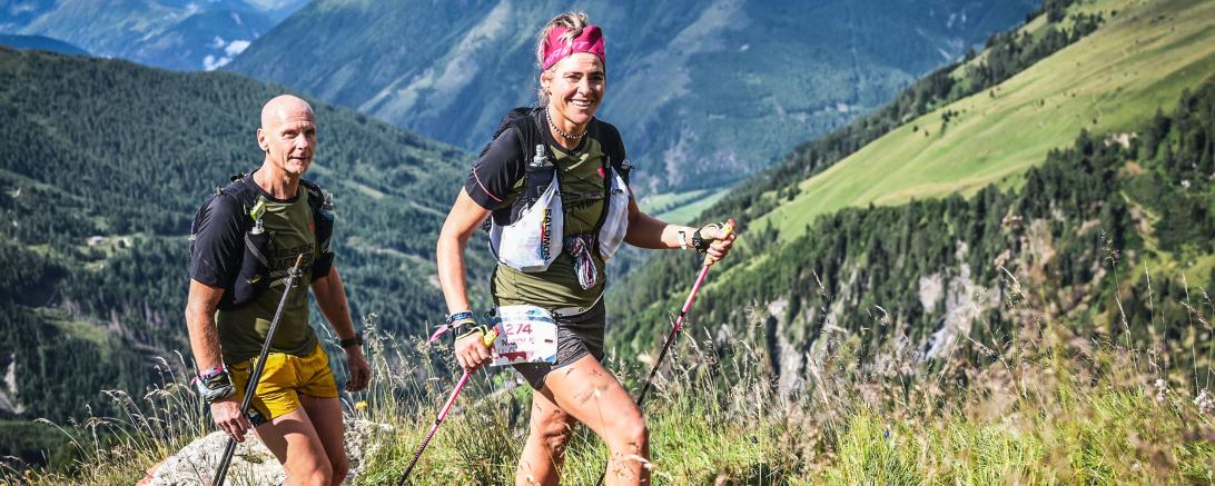 Die beiden Rieser Kraftwerk Athleten Nicole Fischer und Matthias Stelzle. 