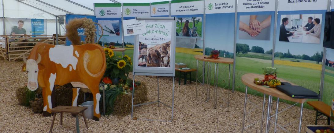 Tierzelt des Bayerischen Bauernverbandes