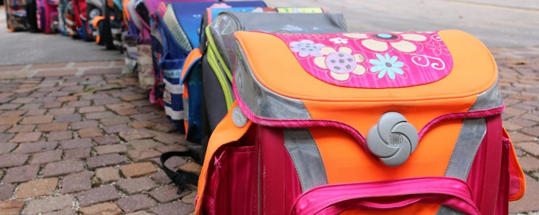 „Ranzen her!“: Sammelaktion. 