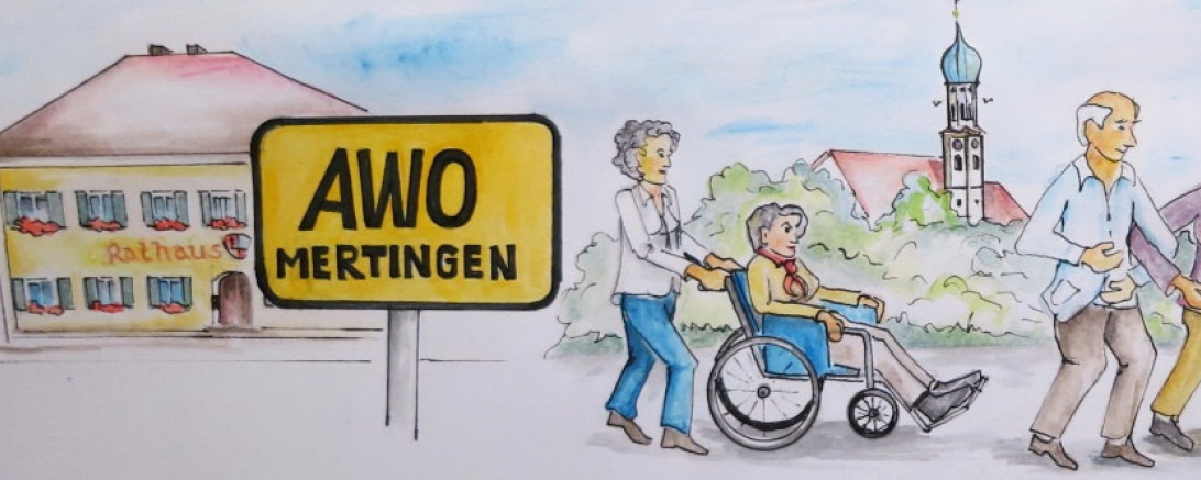 Das Bild zeigt die AWO Mertingen